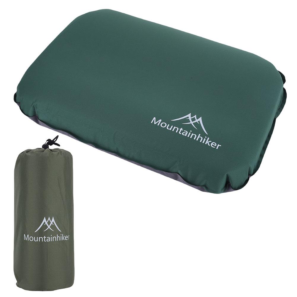 

Ultralight Inflatable Pillow High Rebound Compressible Travel Pillow Portable Self Inflating Pillow for Outdoor Camping зелёный