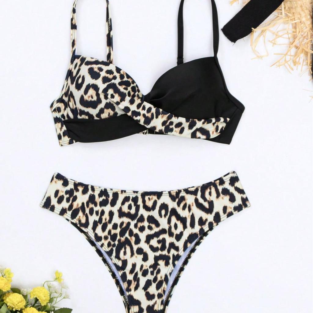 Women's Leopard Print Bikini - Stylish European and American Swimwear for a Sexy Beach Vacation