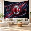 AC Milan Wall Tapestry, Soft Fabric Wall Hanging, Decorative Backdrop For Bedroom Home Wall Art