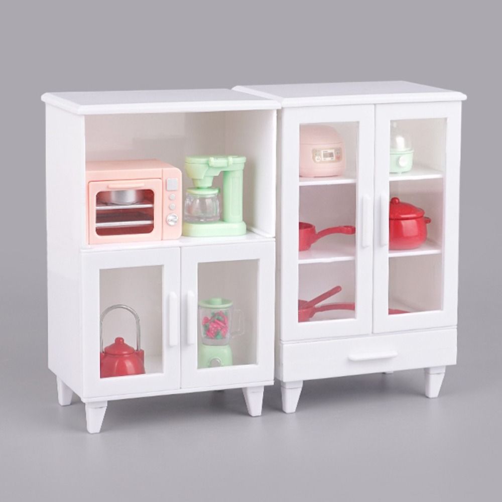 Rollenspiel Puppenhaus Schrank Mini Möbel Puppen Vitrine Mädchen Geschenk