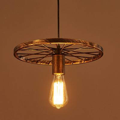 Retro Loft Industriële Kroonluchter IJzeren Wiel Lamp Restaurant Café Bar Tafel Licht Winkel Eetkamer Hanglamp