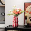 AS60-Circle Desktop Flower Arrangement Painting Vase Ornaments Living Room Bedroom Entrance Art Decoration