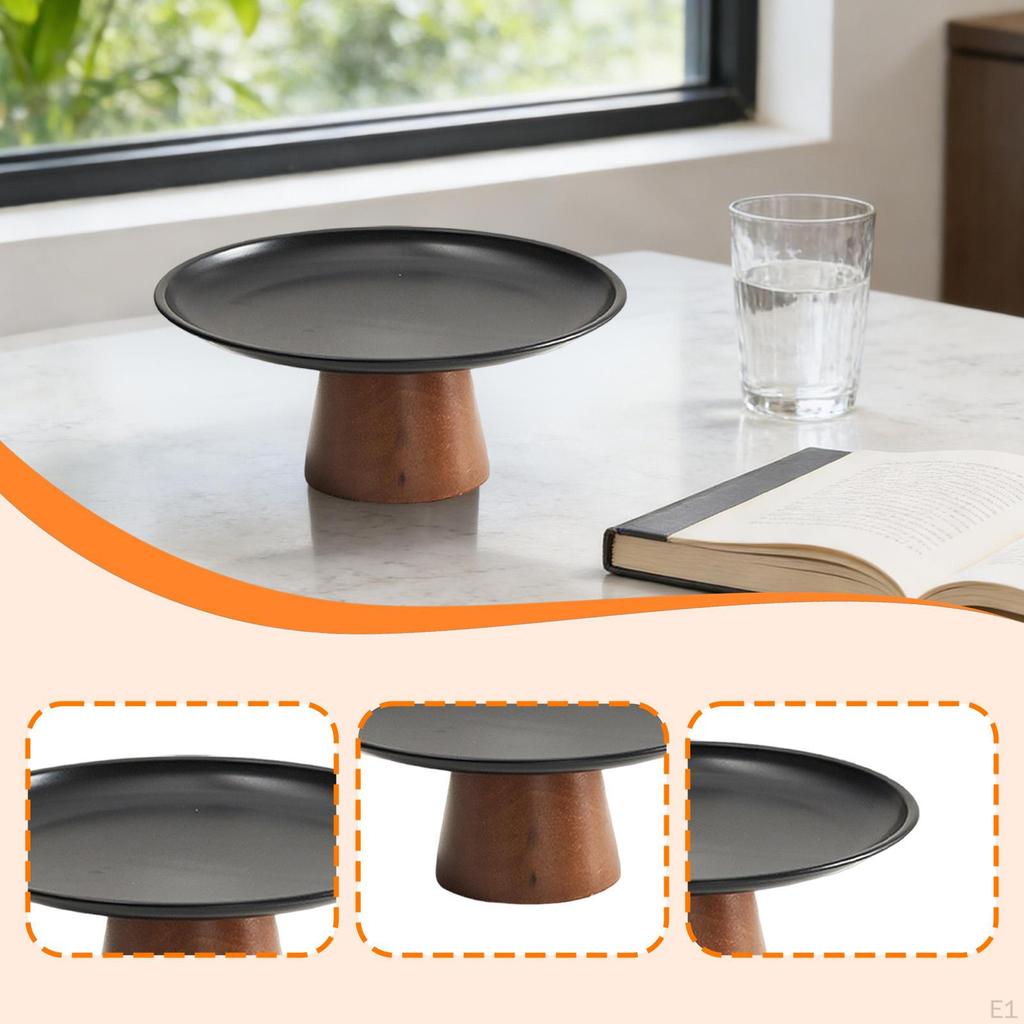 Pedestal Fruit Bowl Decorative Lightweight Versatile Snack Candy Storage Tray Food Dish for
