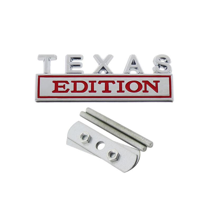 3D Car Styling TEXAS Edition Car Grille Fender Trunk Rear Bonnet Nameplate Decal Emblem Badge Sticker