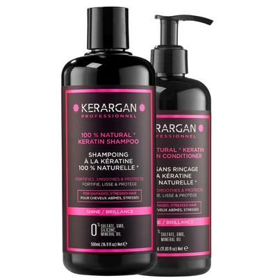 Keratin Shampoo og Leave-In Duo - 850ml