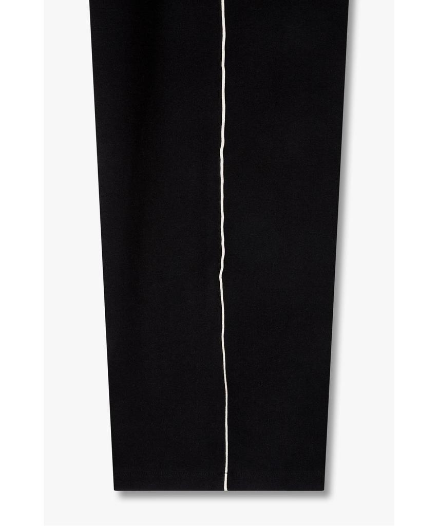 Bobeu Side Line Elastic Waist Wide Pants_Black 7156230008
