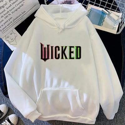 Wicked Fantasy Movie Letter Hoodie 2025 Retro Women_men Hoodies Unisex Sweatshirt Vintage Aesthetic Harajuku Winter Clothes