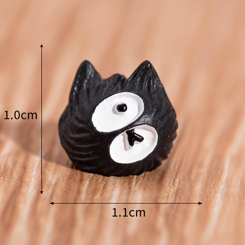 

10/20pcs Micro Landscape Moss Succulent Decoration Ornament Versatile Black Elf Cartoon Resin Landscape Car Decoration 10pc