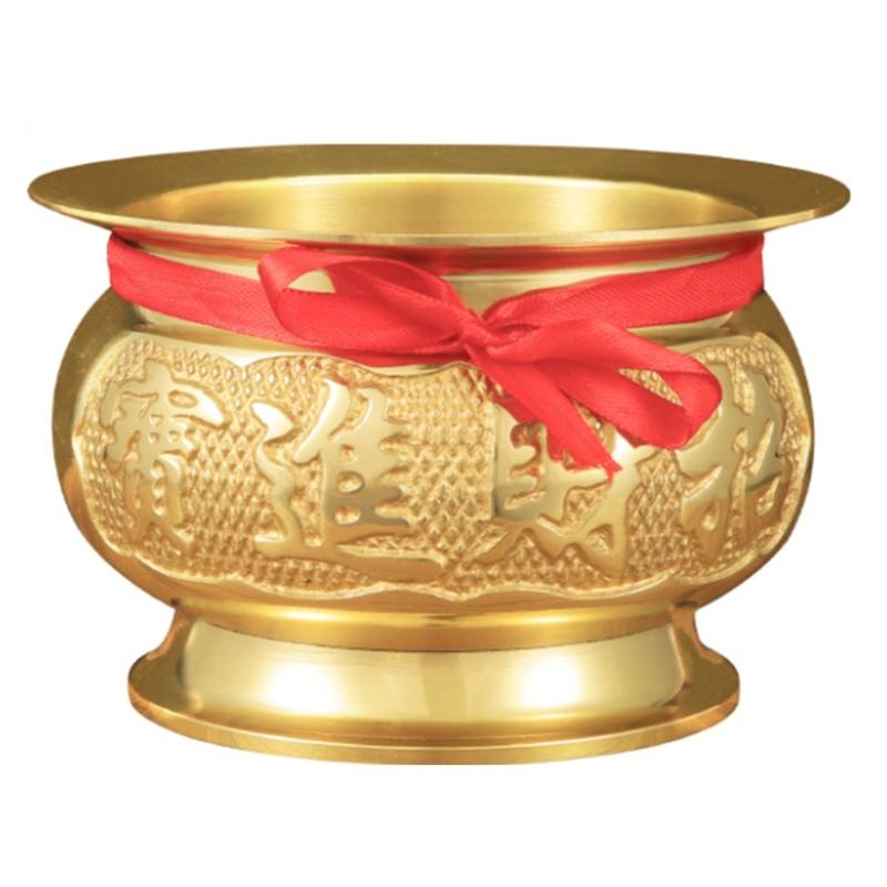 Antiqued Brass Incenses Burners Offering Bowl Worship Incenses Stick Holder for Meditations Chinese Temple Censers