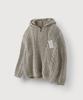Mood Inside Cable Knit Half-Zip Hoodie_Beige