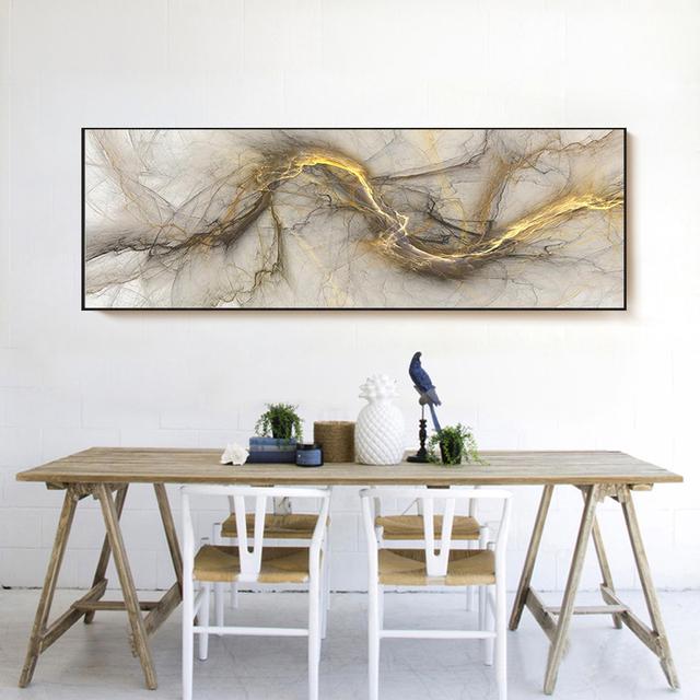 Abstract Canvas Painting Colorful Purple Blue Cloud Posters and Prints Nordic Wall Art Pictures for Bedroom Home Decor No Frame No Frame