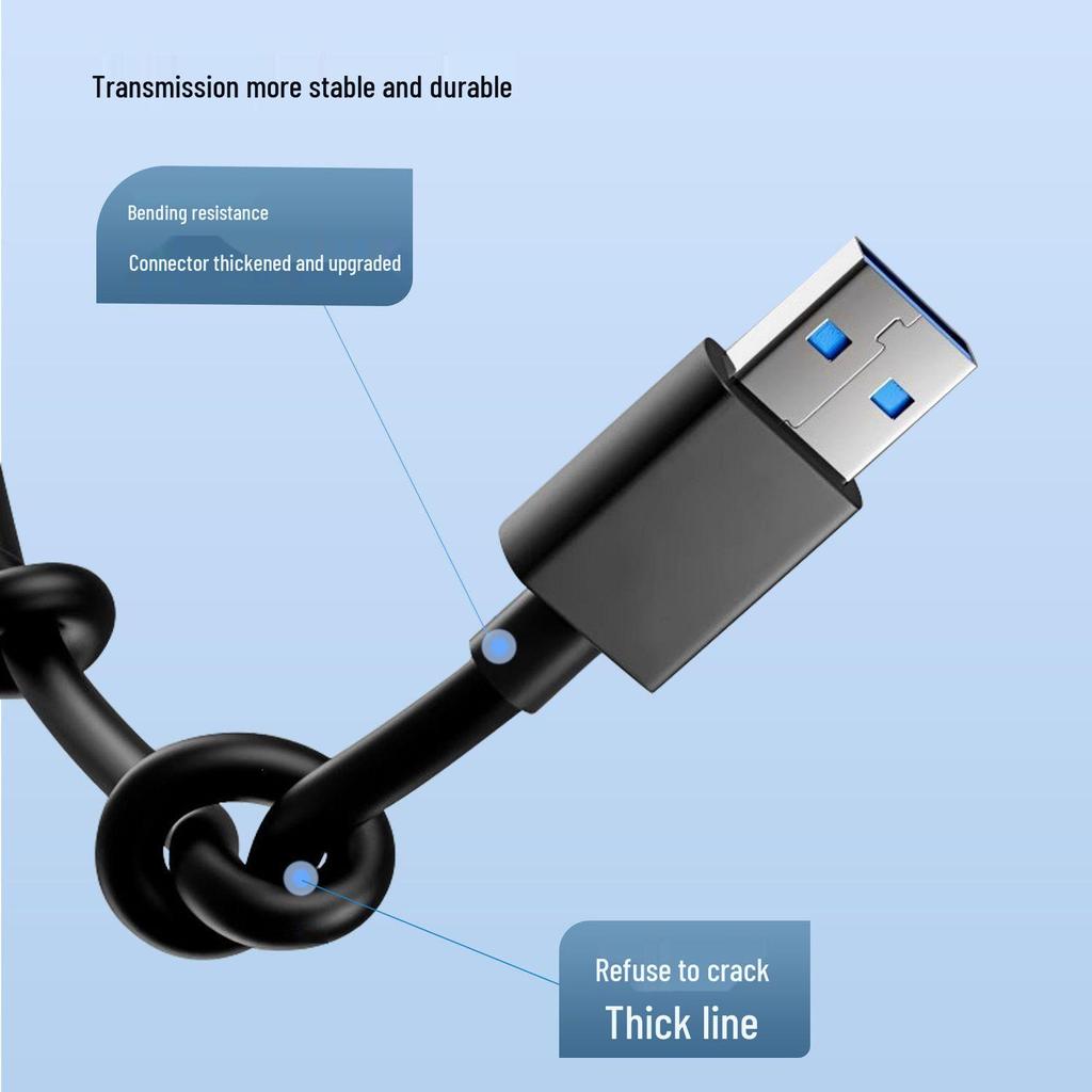 USB 3.0 High-Speed Multi-Port Hub with Vertical Extension for Laptops and Desktops.