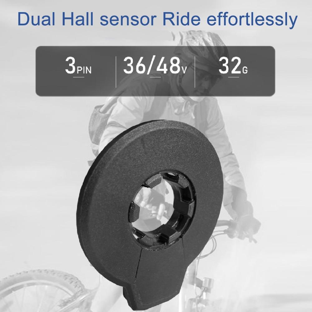 Dualer Hall E-Bike Hilfssensor 36V/48V Tretlager-Sensor Elektrofahrrad