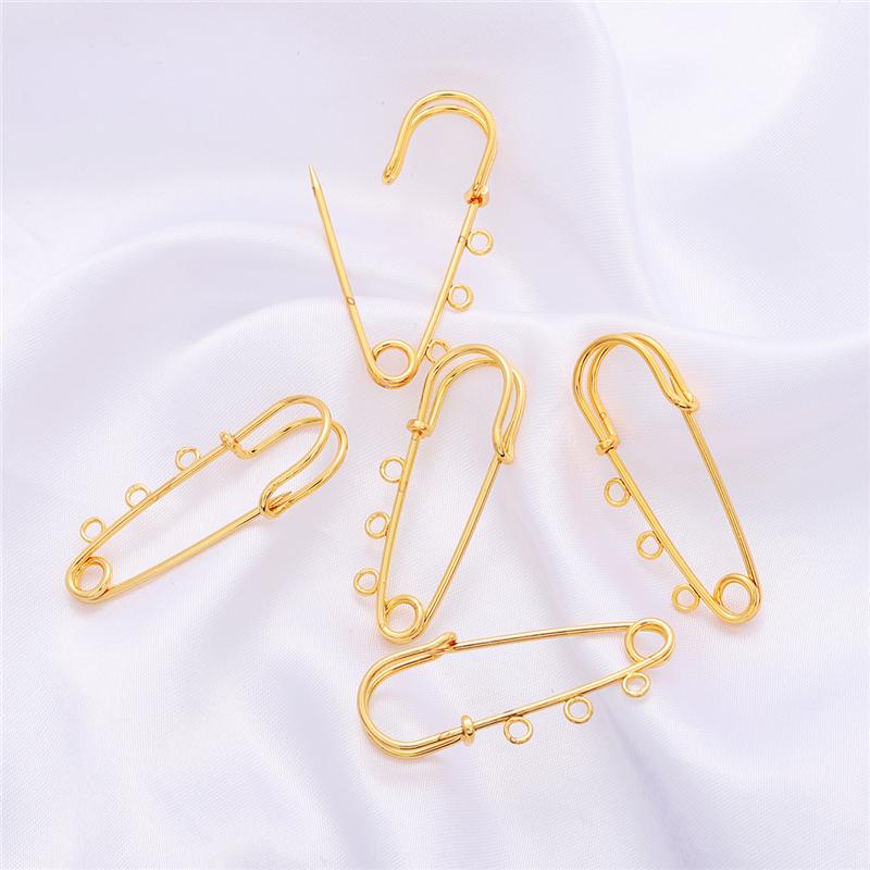 

1 шт. Медная булавка-шарм для броши своими руками, аксессуары для изготовления ювелирных изделий, принадлежности ручной работы 16x39mm