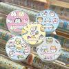 Koreańskie słodkie graffiti małe zwierzęta taśma dekoracyjna podręcznik scrapbooking kolaż materiał wycinany naklejka rolka szkolne artykuły papiernicze