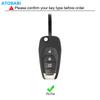 Silicone Car Key Case 3 Buttons Folding Remote Control Fobs Shell Protector Cover Skin For Chevrolet Cruze Sonic Spark Trax