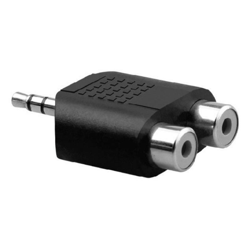 3.5mm Male To Female 2RCA Auditory Connector Computer TV 3.5 6.5 Plug Female Auditory Adapter