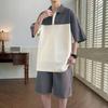 Men's Ice Silk Polo Shirt & Shorts Set