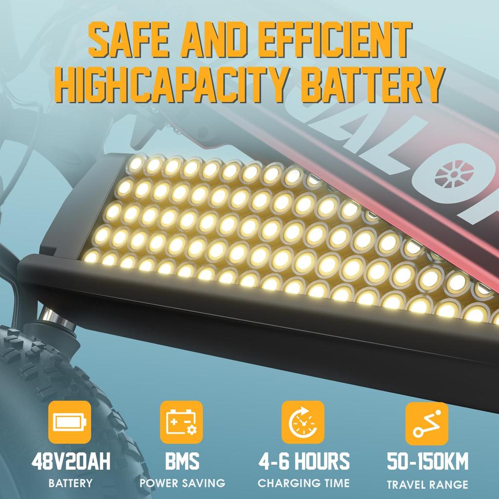 TIFGALDP XC20 Elektrické kolo pro dospělé 500W Motor E-Bike 48V20AH 20palcové pneumatiky Městské dojíždění Elektrické kolo dojezd 45-90 km