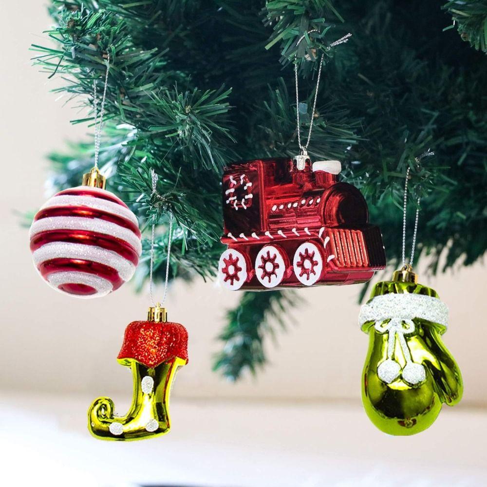 Small Pendant Christmas Tree Decorations Red Ornaments Christmas Tree Pendant Christmas Ball Home