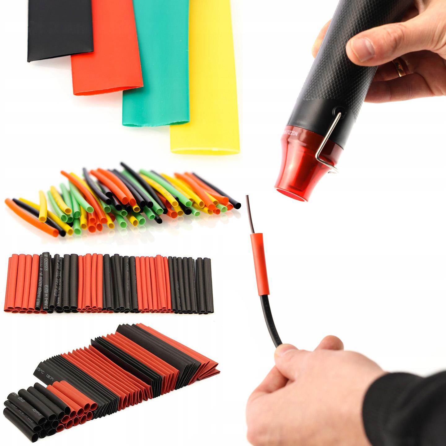 

Rosfix Zestaw Rurek Termokurczliwych 127szt. i 164szt. – Izolacja i Ochrona Przewodów | Poliolefiny | Różne Kolory i Rozmiary