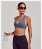 Cross-Strap Halter Neck Yoga Bra for Running and Fitness