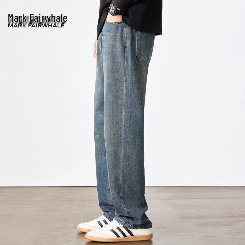 Mark Fairwhale Men's Premium Relaxed Fit Straight Leg Jeans