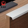 KAK Gold Silver Black Hidden Cabinet Handles Zinc Alloy Kitchen Cupboard Pulls Drawer Knobs Furniture Door Handle Hardware