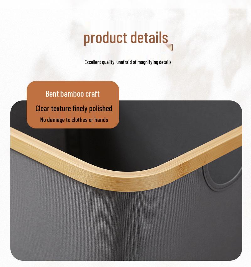 Foldable Large Desktop Storage Basket with Lid for Bedroom - Laundry, Toys, and Clothes Organizer