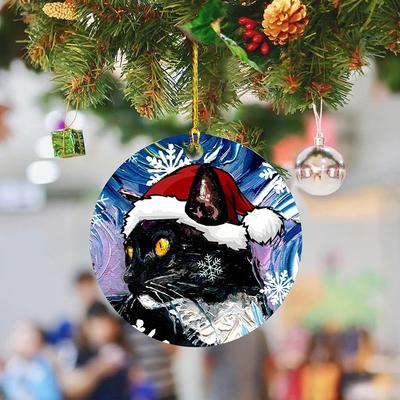 Christmas Decoration Tree Hanging Round Pendant Creative Angel Xmas Tree Hanging Ornament Pendant Christmas Gifts For Children