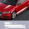 5pcs Car Hood Sticker Decal Set, Racing Stickers, Car Tuning Stripes, Checkered, Geometric Patterns, Smooth Surface