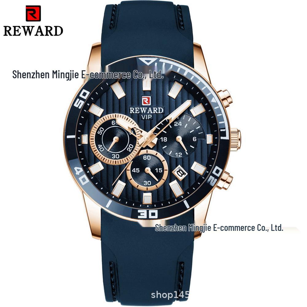 REWARD Men's Waterproof Quartz Sports Watch with Calendar - Model 83005M
