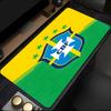 Brazilian Football Federation Emblem mouse pad, rubber base, esports desk mat, mouse pad for gamers and office use, gaming desk , easy to clean mat
