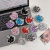 Korean Magnetic Suction Airbag Phone Bracket: Magsafe-Compatible Pink Rhinestone KT Cat Ring Holder