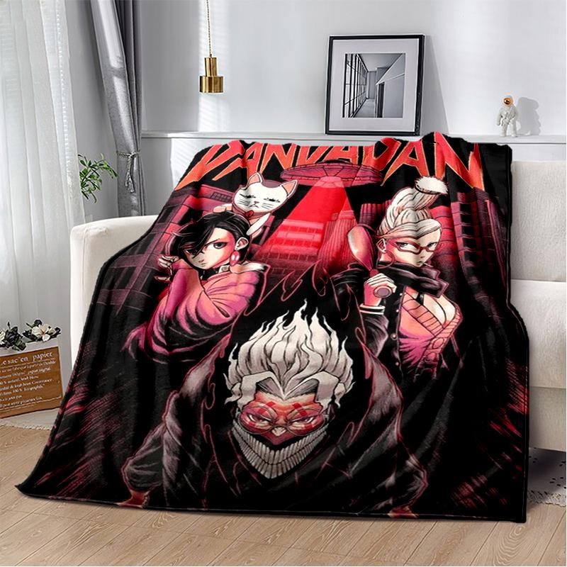 3D DAN DA DAN Anime Cartoon Blanket,Soft Throw Blanket for Home Bedroom Bed Sofa Picnic Travel Office Cover Kids Gift