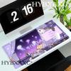 HYBXAXC Cute White Cat and Halloween Design Mouse Pad Gaming Mats Rubber Antislip Durable Desk Accessories Keypad Desktop Pads