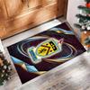 Burnley Football Print Crystal Velvet Rug, Comfortable Water Absorbent Non Slip Indoor Floor Carpet