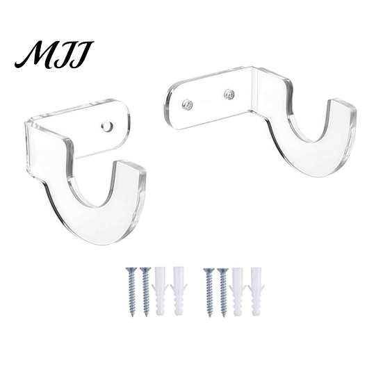 Acrylic Swords Holder Rack Wall Mounted Stand, Transparent Display Horizontal Holder, Stand Hanger with Screws and Expansion Tubes for
