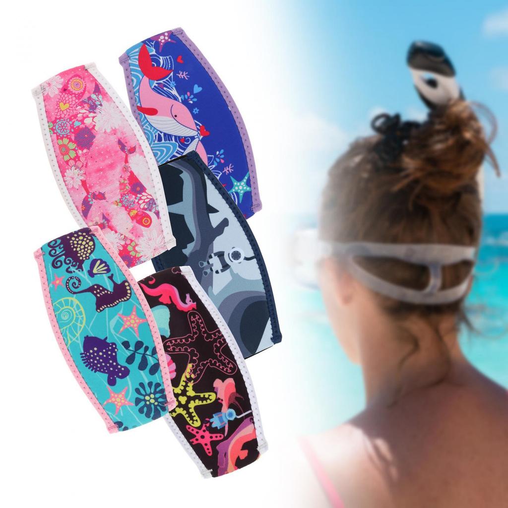 Neoprene Diving Mask Straps Swimming Dives and Snorkels Mask Straps Neoprene Mask Straps Cover NonSlip Hair Protector