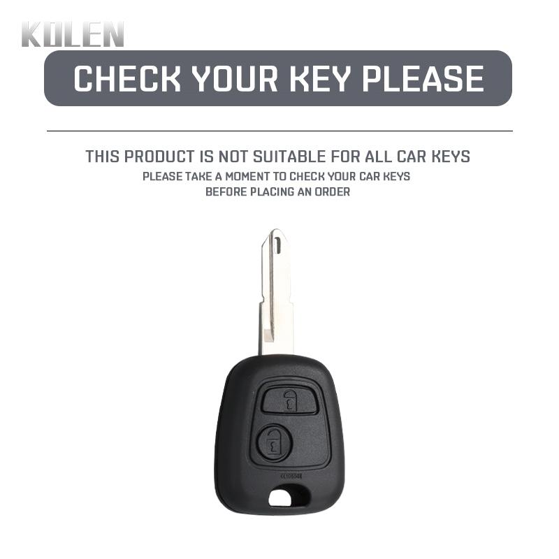 Genuine Leather Auto Key Fob Cover Case Housing Fit For Peugeot 106 107 206 207 306 307 406 407 Citroen C1 C2 C3 C4 Xsara Picasso Fit For Toyota