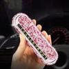 Women Car Temporary Parking Card Car Bling Kit Glittering Hidden Telephone Number Plate Auto Park Stop Card Accessories