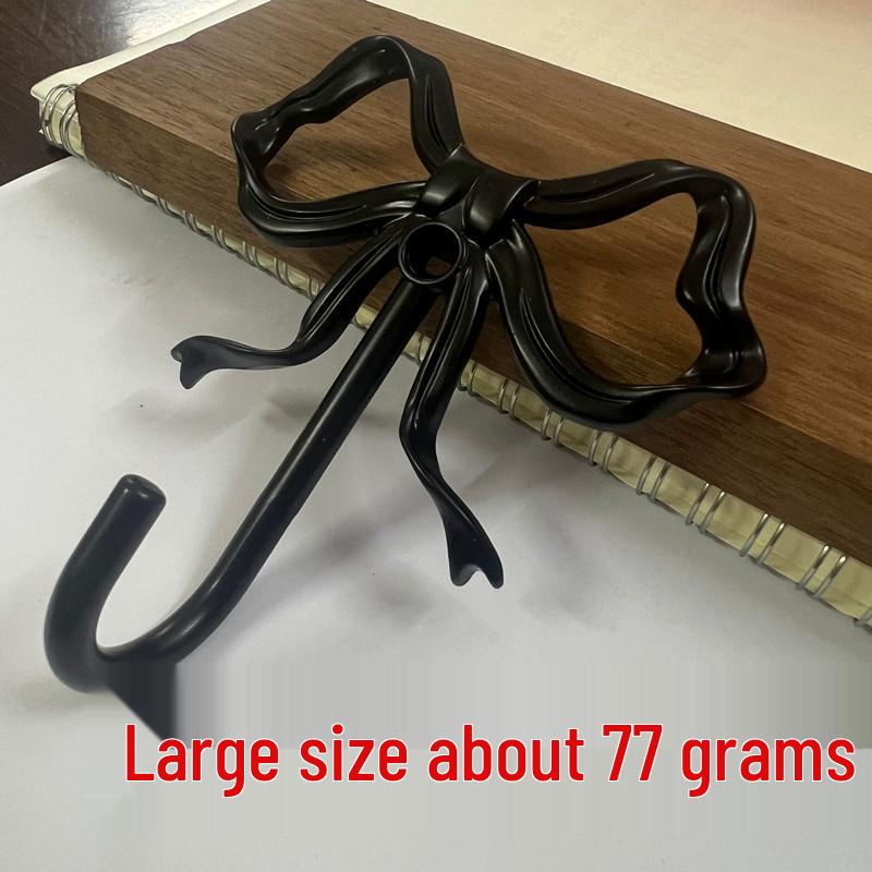 Customized Gold Bowknot Wall Hook for Coats, Hats, and Bags