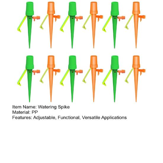 12 Pcs Plant Self Watering Spikes Adjustable Slow Release Watering Spikes Plant Drip Irrigation System with Drip Control Valve Switch for Indoor