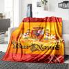 Name Custom Spain Football Print Flannel Blanket High Quality Warm Comfortable Cover for All Seasons Perfect for Gifts Home Decor
