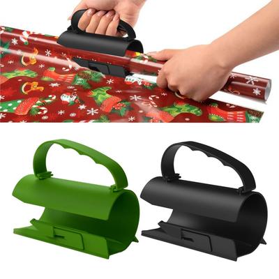 Geschenkpapier-Rollenschneider mit Griff, Push-Cut, für Geburtstage, Hochzeiten, Weihnachten, Festivals, Geschenkverpackungen, Kraftpapier, Schneidewerkzeug