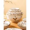 JingJingRS Lanting Xu Japanese Ceramic 10-Piece Dinnerware Set
