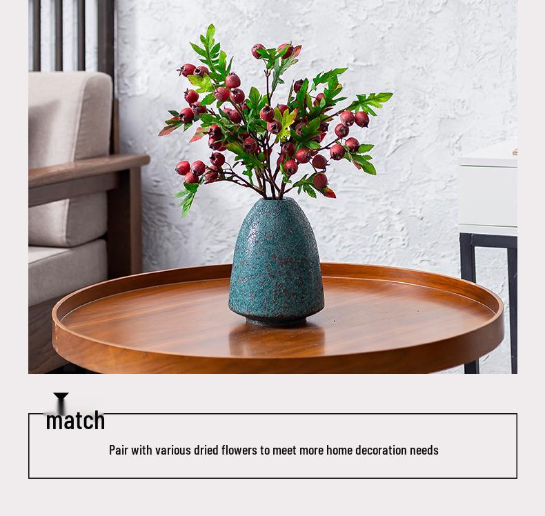 Handmade Japanese Zen Pottery Vase - Retro Ceramic for Flowers or Water Cultivation.