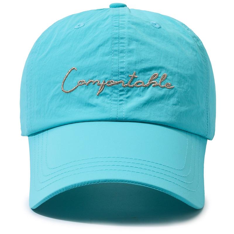 Spring Summer Thin Quick-Drying Candy Colored Baseball Cap Female Letter Sunshade Cap