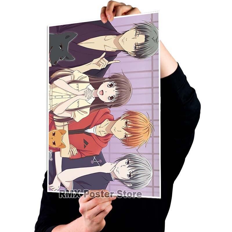 Imprimare HD Anime Coș cu fructe Postere hârtie acoperită albă Poster de pictură Wall Art Decor Living Room Home Bar Decor Imagini
