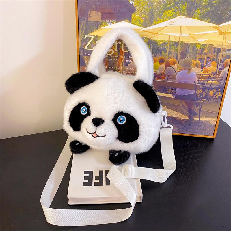 Panda Plush Handbag: Children's Crossbody Toy & Ragdoll Gift